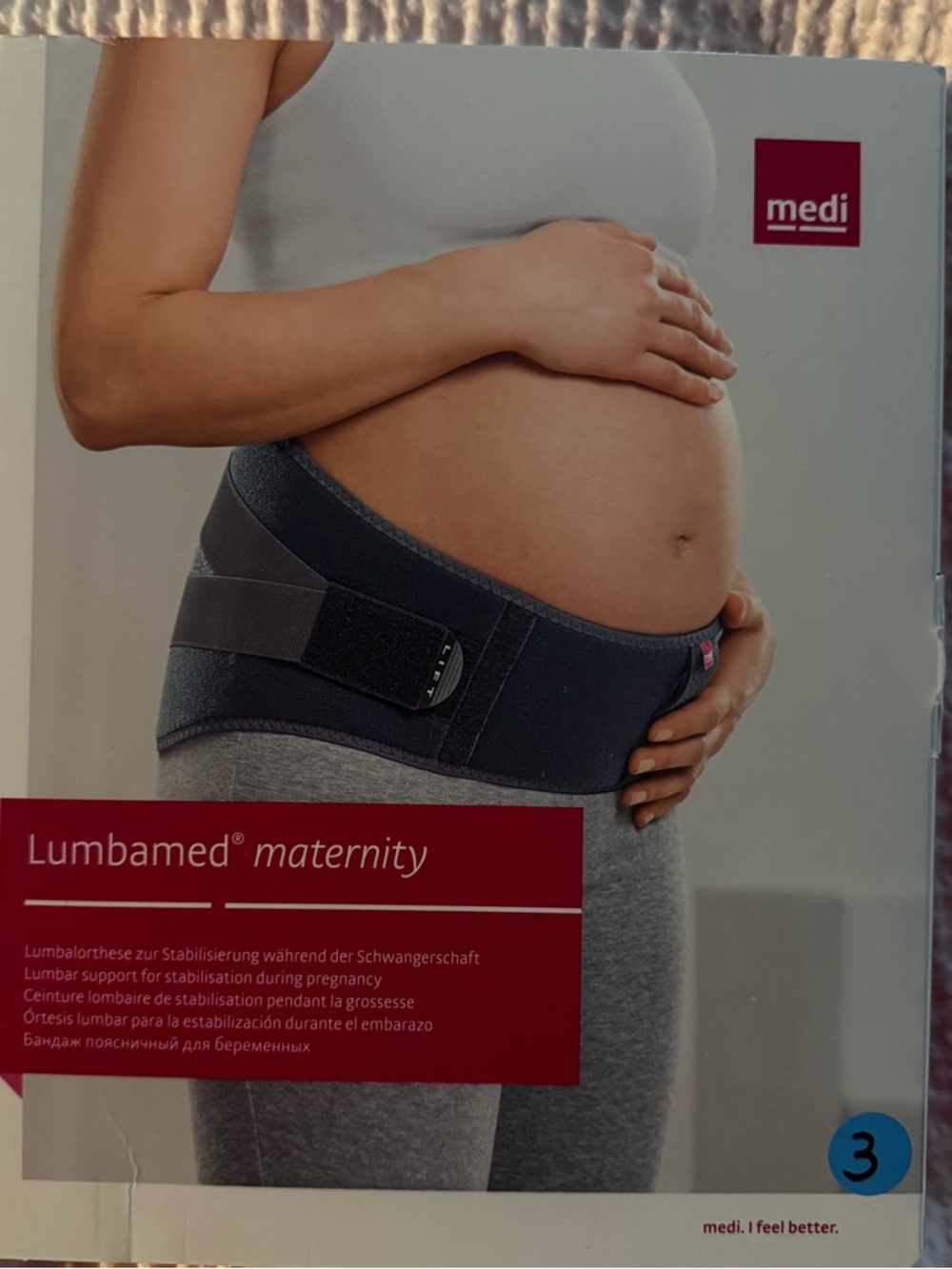 medi Lumbamed Maternity Support Belt - Dark Gray
